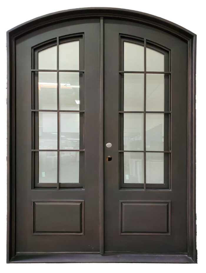 Arched Double Iron Door Right Hand Opening