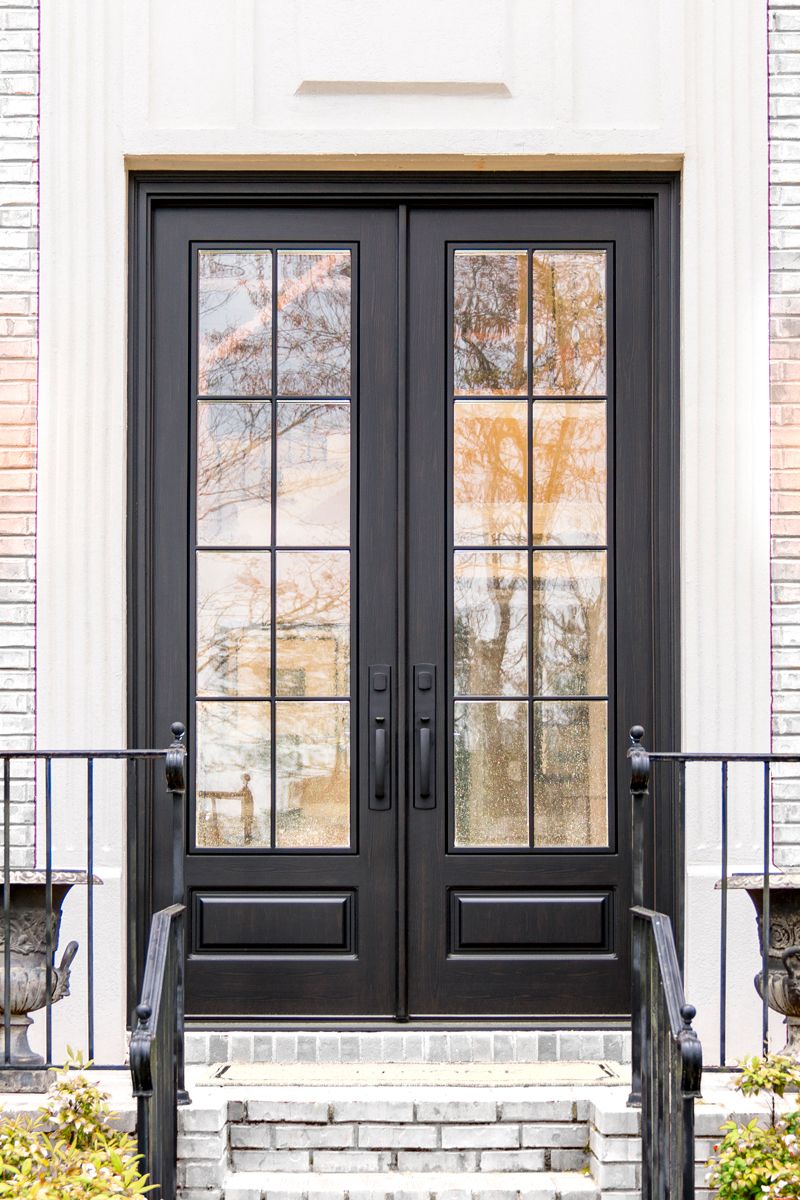 double iron door
