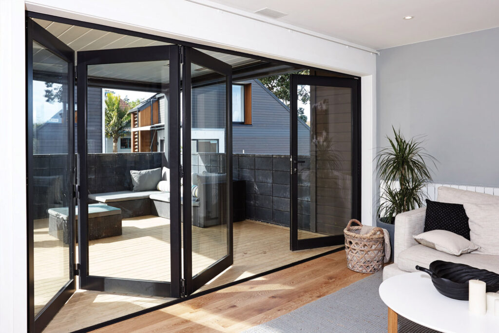 Custom bifold door by the bedroom