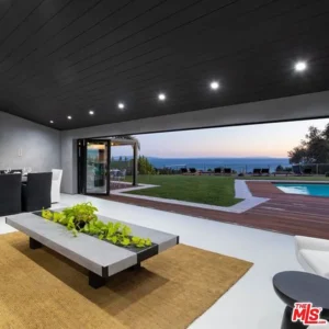 Aluminum bifold door for Malibu home