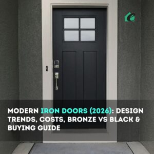 Modern Iron Doors (2026): Design Trends, Costs, Bronze vs Black & Buying Guide