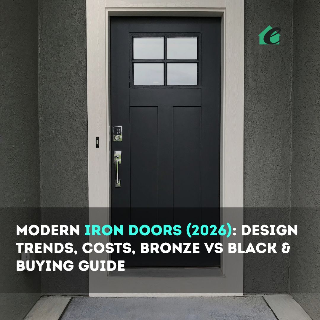 Modern Iron Doors (2026): Design Trends, Costs, Bronze vs Black & Buying Guide